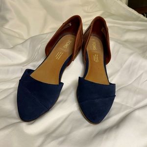 Navy flats